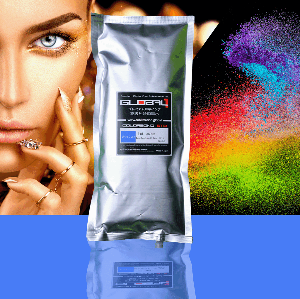 Global 1 Ultra Cyan Ink - 1 Litre - FOVEA
