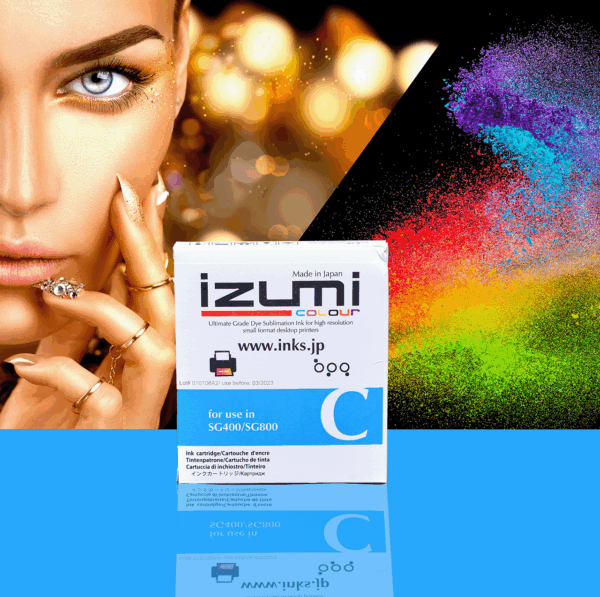 Cyan 400_800 Izumi Sawgrass Cyan Ink Cartridge - 400/800