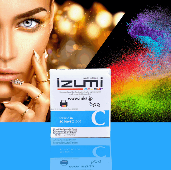 Izumi Sawgrass Cyan Ink Cartridge - 500/1000